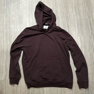 Reigning Champ Burgundy Hoodie size L